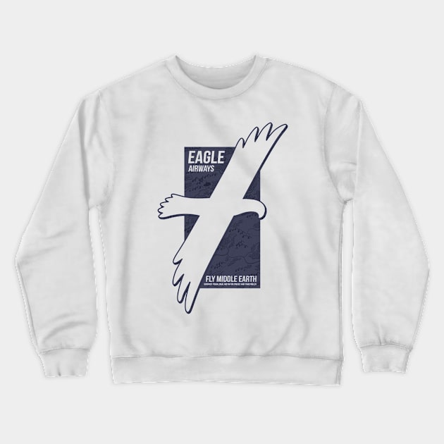 Eagle Airlines Crewneck Sweatshirt by Pockets